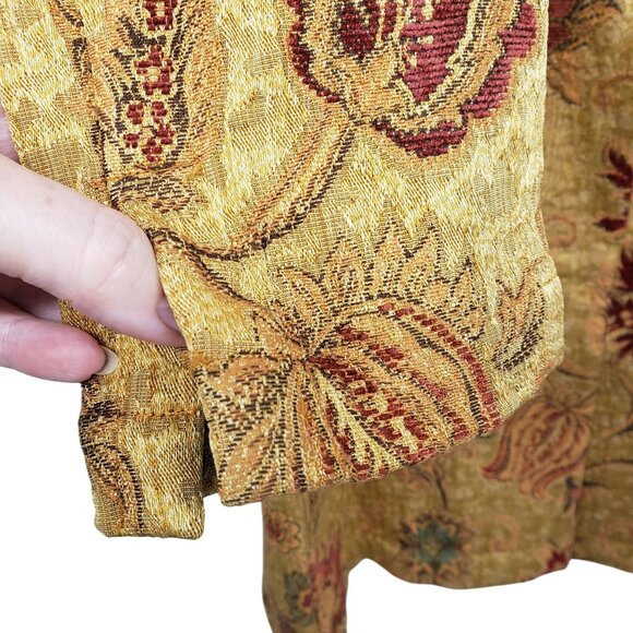 Cabi Y2K Floral‎ Tapestry Jacket Guinevere Brocade Flower Long Fall Coat 179 - Picture 11 of 14